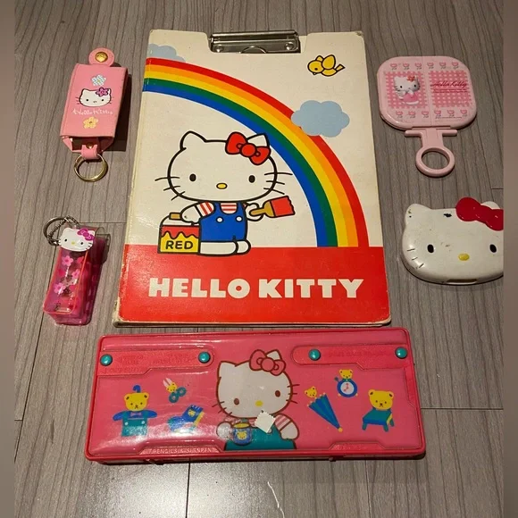 KITTY GOODS COLLECTION 12号13号14号 Rare Hello Kitty Antique Collection 1977 Airplane Strap